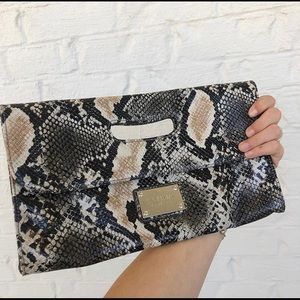 Nine West Snakeskin Clutch